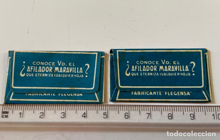 Antig&uuml;edades: C-8. 2 hojillas de afeitar Peor. - Foto 2