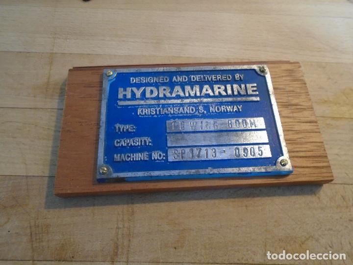 Antig&uuml;edades: Placa de barco noruega - Foto 1