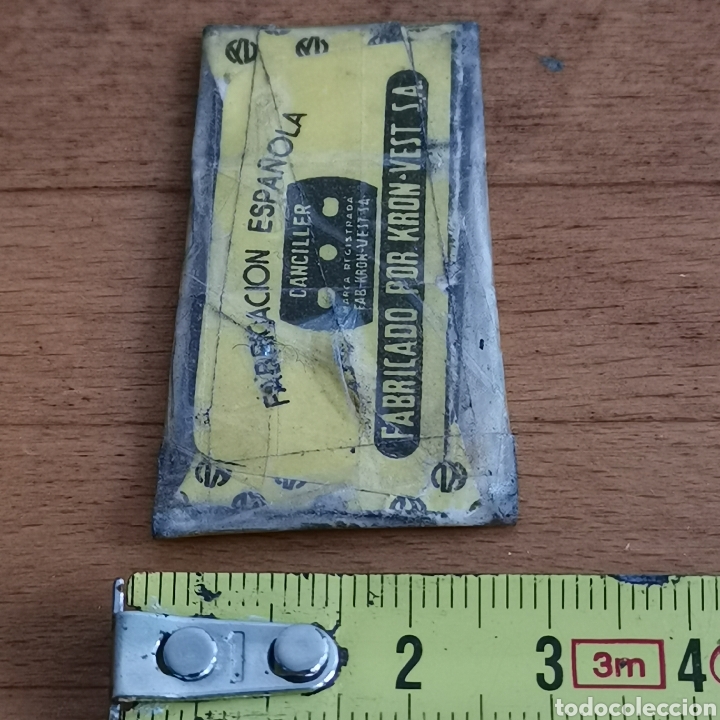 Antig&uuml;edades: Hoja de afeitar Canciller, envuelta en celo. - Foto 3