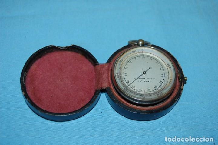 Antig&uuml;edades: BAROMETRO CON FUNDA ORIGINAL - Foto 1