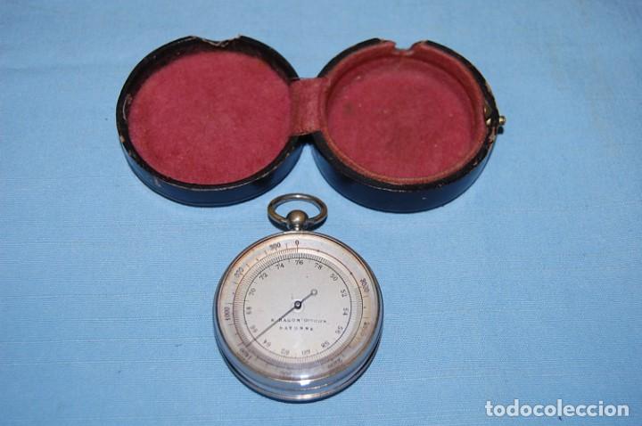 Antig&uuml;edades: BAROMETRO CON FUNDA ORIGINAL - Foto 3