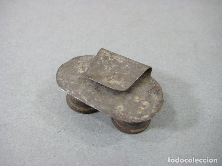 Antig&uuml;edades: TINTEROS CON SOPORTE PARA PALETA DE PINTOR - Foto 2