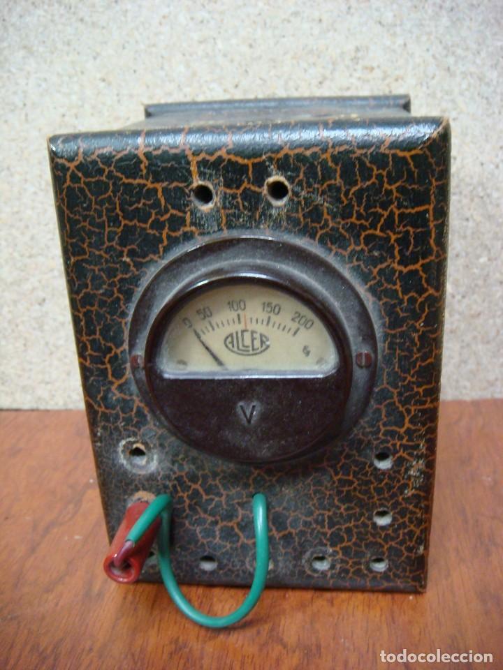 Antig&uuml;edades: VOLTIMETRO ANTIGUO MARCA ALCER-(&) - Foto 1