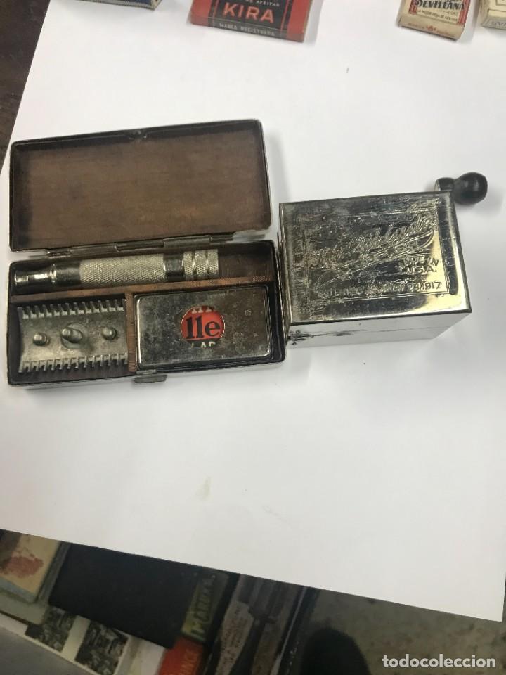 Antig&uuml;edades: Caja metal para hojas de afeitar. - Foto 7