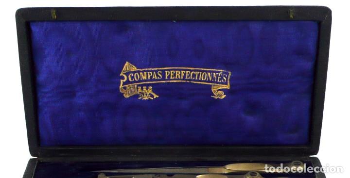 Antig&uuml;edades: Compas perfectionn&eacute;s- Caja de compases- Drawing instruments - Francia, Ca.1900 - Foto 7