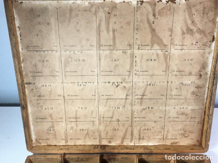 Antig&uuml;edades: ANTIGUA CAJA DE ARANDELAS - Foto 4
