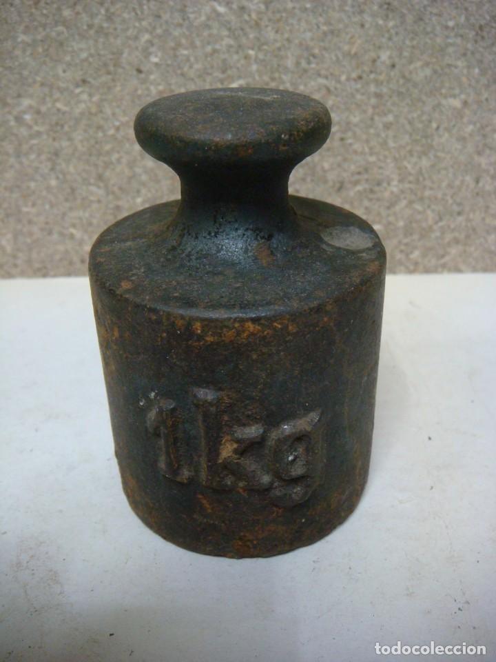 Antig&uuml;edades: PESA DE HIERRO DE 1 KILOS-(&) - Foto 1
