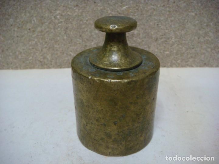 Antig&uuml;edades: PESA DE BRONCE DE 1 KILO-(&) - Foto 1