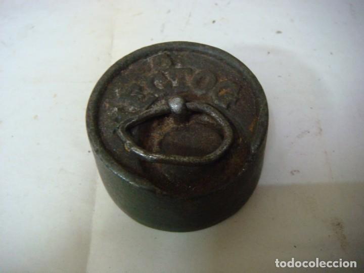 Antig&uuml;edades: PESA DE HIERRO DE 500 GRAMOS-(&) - Foto 2
