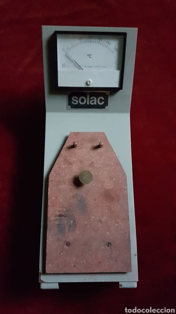 Antig&uuml;edades: Rarisimo comprobador temperatura de planchas Solac - Foto 1