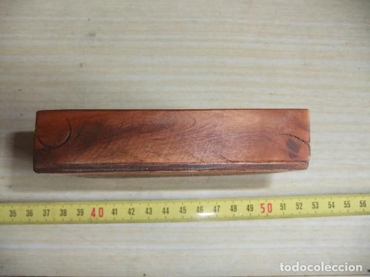 Antig&uuml;edades: caja de madera para machos de hacer roscas - Foto 3