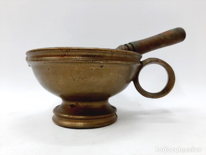 Antig&uuml;edades: Mortero y maja de bronce antiguo - Foto 3