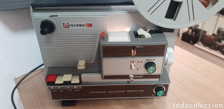Antig&uuml;edades: PROYECTOR 8MM / SUPER 8 ROYMAC 2000 AUTOMATIC TWIN SYSTEM ZOOM PROJECTOR. FUNCIONANDO - Foto 2