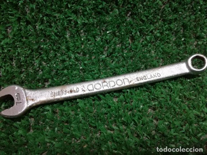 Antig&uuml;edades: LLAVE FIJA COMBINADA PARA TUERCAS - GORDON TOOLS 7 (7mm) - HERRAMIENTA - Foto 3