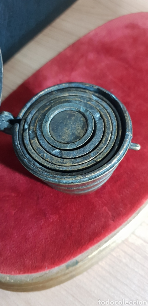 Antig&uuml;edades: PONDERAL DE VASOS ANIDADOS DE BRONCE - Foto 5