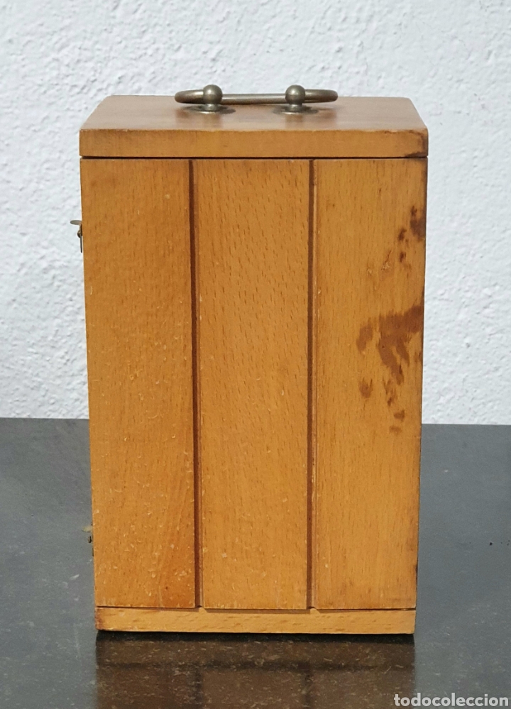 Antig&uuml;edades: MICROSCOPIO KAVEX CON CAJA DE MADERA Y ACCESORIOS - Foto 2