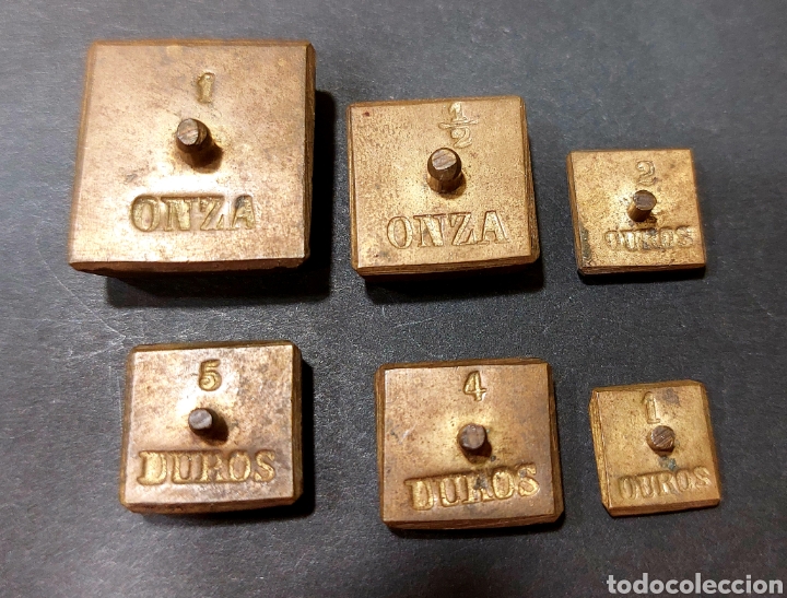 Antig&uuml;edades: BALANZA ANTIGUA COMPLETA DE PESAS. - Foto 5
