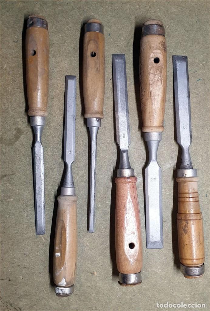 Antig&uuml;edades: LOTE DE 6 FORMONES DE DIFERENTE ANCHO DE CORTE - Foto 1