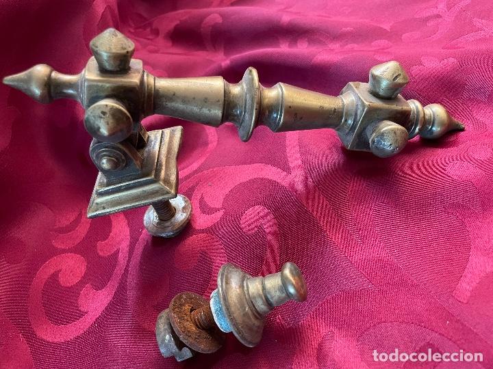Antig&uuml;edades: Bonito llamador aldaba completo - Foto 1