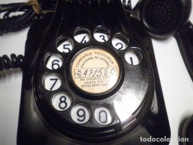Tel&eacute;fonos: Telefono de pared de baquelita negra - Foto 4
