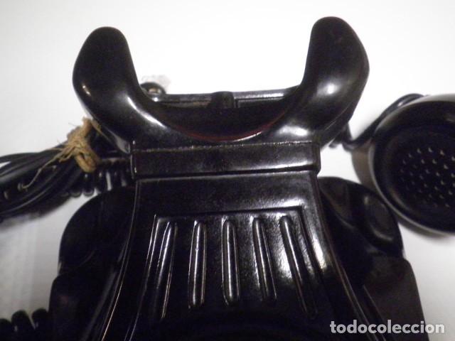 Tel&eacute;fonos: Telefono de pared de baquelita negra - Foto 5