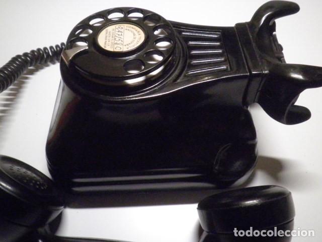 Tel&eacute;fonos: Telefono de pared de baquelita negra - Foto 7
