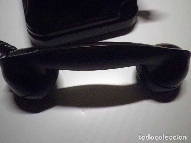 Tel&eacute;fonos: Telefono de pared de baquelita negra - Foto 10