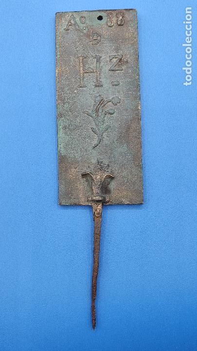 Antig&uuml;edades: MOLDE EN BRONCE DESCONOZCO PARA QUE SE HA UTILIZADO - Foto 3