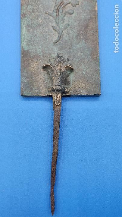 Antig&uuml;edades: MOLDE EN BRONCE DESCONOZCO PARA QUE SE HA UTILIZADO - Foto 5
