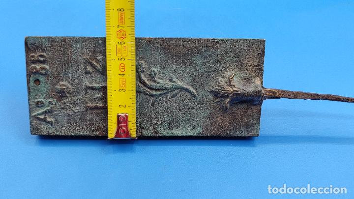 Antig&uuml;edades: MOLDE EN BRONCE DESCONOZCO PARA QUE SE HA UTILIZADO - Foto 17