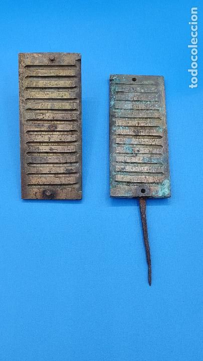 Antig&uuml;edades: MOLDE EN BRONCE DESCONOZCO PARA QUE SE HA UTILIZADO - Foto 1
