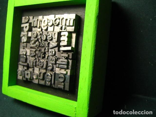 Antig&uuml;edades: IMPRENTA - CUADRO TIPOGRAFICO BICOLOR - UNICO - REF. NUM. 6 - Foto 2