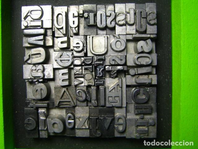 Antig&uuml;edades: IMPRENTA - CUADRO TIPOGRAFICO BICOLOR - UNICO - REF. NUM. 8 - Foto 4
