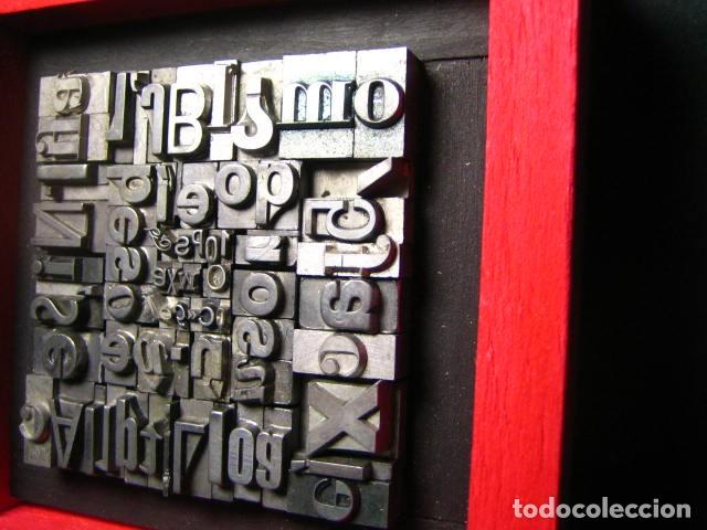 Antig&uuml;edades: IMPRENTA - CUADRO TIPOGRAFICO BICOLOR - UNICO - REF. NUM. 10 - Foto 2