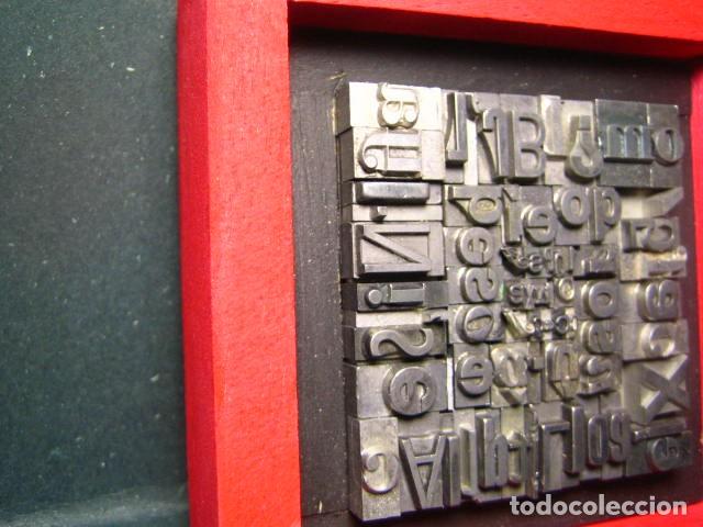 Antig&uuml;edades: IMPRENTA - CUADRO TIPOGRAFICO BICOLOR - UNICO - REF. NUM. 10 - Foto 3