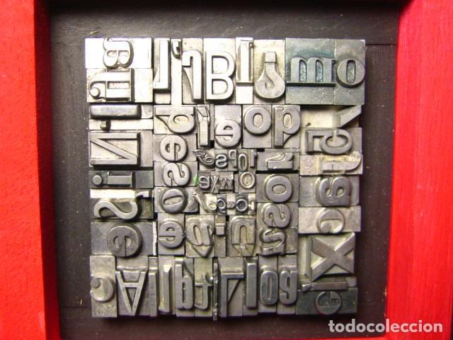 Antig&uuml;edades: IMPRENTA - CUADRO TIPOGRAFICO BICOLOR - UNICO - REF. NUM. 10 - Foto 4