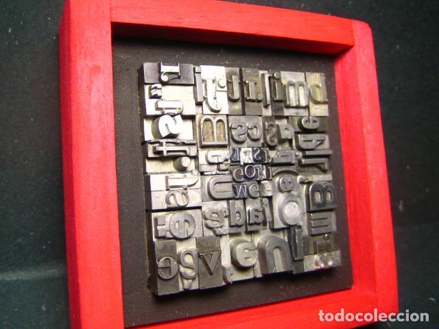 Antig&uuml;edades: IMPRENTA - CUADRO TIPOGRAFICO BICOLOR - UNICO - REF. NUM. 11 - Foto 3