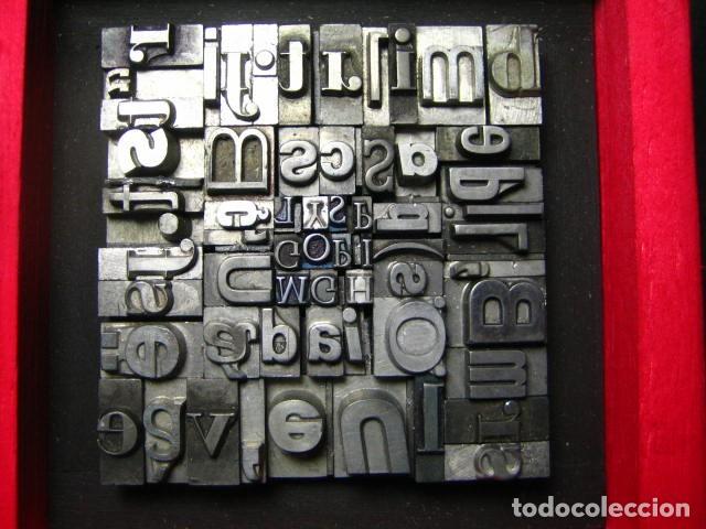 Antig&uuml;edades: IMPRENTA - CUADRO TIPOGRAFICO BICOLOR - UNICO - REF. NUM. 11 - Foto 4