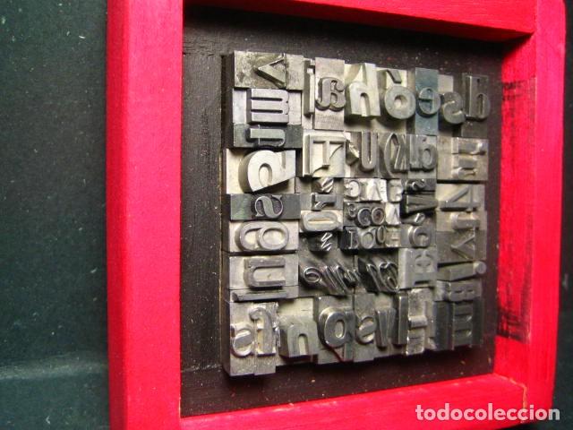 Antig&uuml;edades: IMPRENTA - CUADRO TIPOGRAFICO BICOLOR - UNICO - REF. NUM. 12 - Foto 3