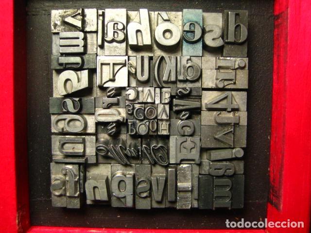 Antig&uuml;edades: IMPRENTA - CUADRO TIPOGRAFICO BICOLOR - UNICO - REF. NUM. 12 - Foto 4