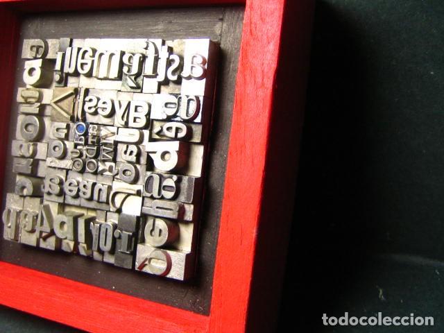 Antig&uuml;edades: IMPRENTA - CUADRO TIPOGRAFICO BICOLOR - UNICO - REF. NUM. 13 - Foto 2