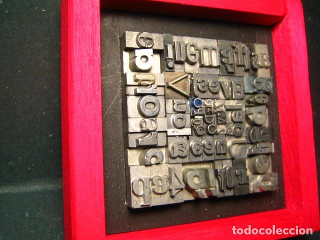 Antig&uuml;edades: IMPRENTA - CUADRO TIPOGRAFICO BICOLOR - UNICO - REF. NUM. 13 - Foto 3