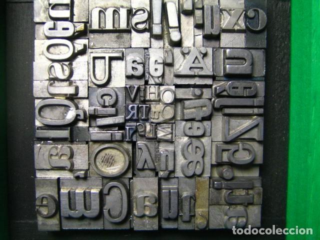 Antig&uuml;edades: IMPRENTA - CUADRO TIPOGRAFICO BICOLOR - UNICO - REF. NUM. 16 - Foto 4