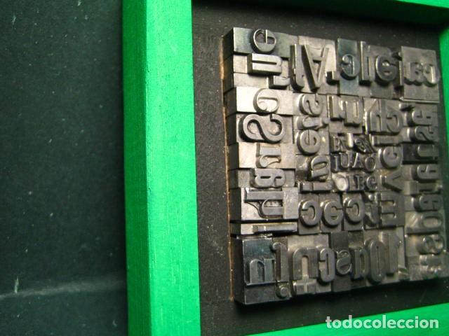 Antig&uuml;edades: IMPRENTA - CUADRO TIPOGRAFICO BICOLOR - UNICO - REF. NUM. 17 - Foto 3