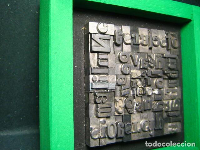 Antig&uuml;edades: IMPRENTA - CUADRO TIPOGRAFICO BICOLOR - UNICO - REF. NUM. 18 - Foto 3