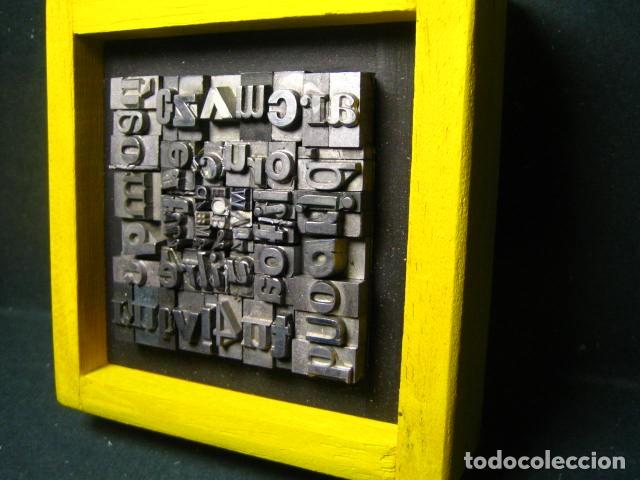 Antig&uuml;edades: IMPRENTA - CUADRO TIPOGRAFICO BICOLOR - UNICO - REF. NUM. 21 - Foto 2