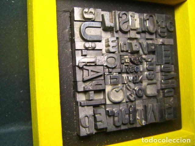 Antig&uuml;edades: IMPRENTA - CUADRO TIPOGRAFICO BICOLOR - UNICO - REF. NUM. 22 - Foto 3