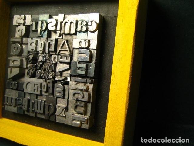Antig&uuml;edades: IMPRENTA - CUADRO TIPOGRAFICO BICOLOR - UNICO - REF. NUM. 23 - Foto 2