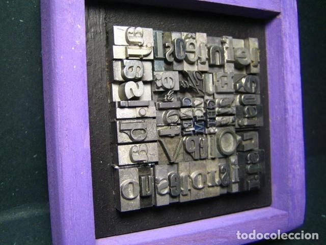 Antig&uuml;edades: IMPRENTA - CUADRO TIPOGRAFICO BICOLOR - UNICO - REF. NUM. 24 - Foto 3