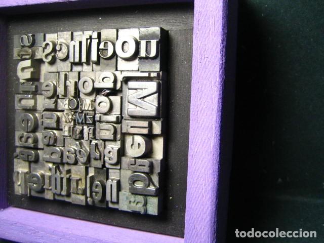 Antig&uuml;edades: IMPRENTA - CUADRO TIPOGRAFICO BICOLOR - UNICO - REF. NUM. 25 - Foto 2